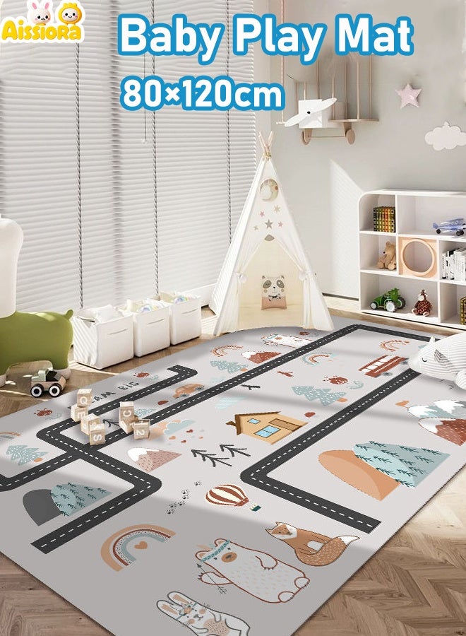 Aissiora 80x120cm   Children's Play Mat   Children's Crawling Mat   Kids' Room Floor Mat   Non-slip and Wear-resistant   Suitable for children's rooms, bedrooms, playrooms, living rooms, etc. - Image 1